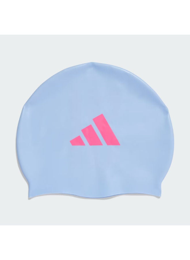 Adidas Kids 3-Stripes Swim Cap - Image 1